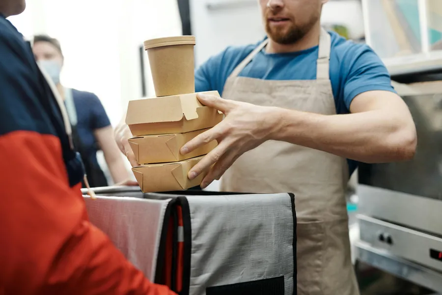 takeaway worker